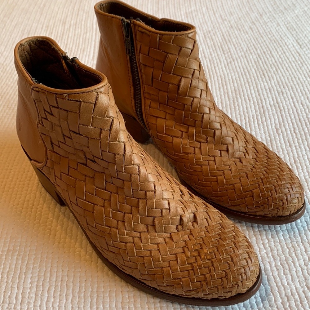 Frye Woven Leather Bootie